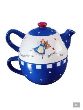 Gooseberry Patch Angel Cocoa Pot 3 Piece Set